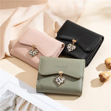 Pretty's Three-Fold Love Pendant Women's Short Wallet