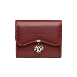 Pretty's Three-Fold Love Pendant Women's Short Wallet