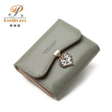 Pretty's Three-Fold Love Pendant Women's Short Wallet