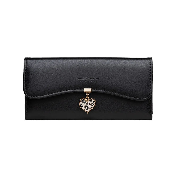 Prettyzys Love Pendant Multi-function Long Wallet