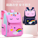 Kids 3D Cartoon Backpack Rainbow Schoolbag