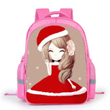 Cartoon Flower Girl School Backpack Lightweight Shoulder Bag