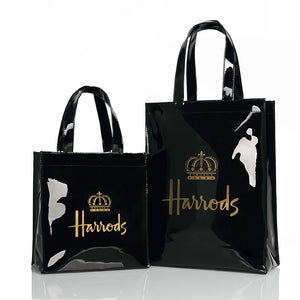Princess Crown Print PVC Reusable Shopping Purse Eco Friendly Tote Beach Handbag