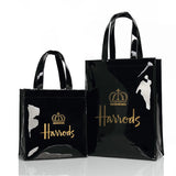 Princess Crown Print PVC Reusable Shopping Purse Eco Friendly Tote Beach Handbag
