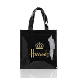 Princess Crown Print PVC Reusable Shopping Purse Eco Friendly Tote Beach Handbag