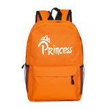 Princess Prince Print School Bags for Girls Boy Backpack Female Laptop Storage P