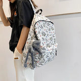 Nylon Women Backpack Travel Bag Schoolbag for Girls Large Capacity Bookbag