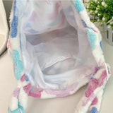 Women's Plush Shoulder Bag Large Capacity Winter Warm Fluffy