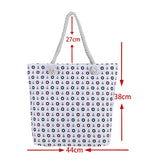 Flower Print Shoulder Bag Women Insulation Tote Reusable Travel Handbag