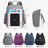 Waterproof Nappy Backpack for Mom with USB