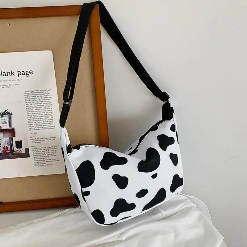 Retro Zipper Shoulder Bags Women Big Capacity Canvas Cross Body Underarm Hobos B