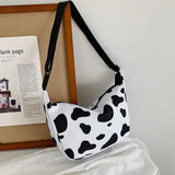 Retro Zipper Shoulder Bags Women Big Capacity Canvas Cross Body Underarm Hobos B