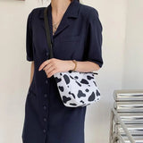 Retro Zipper Shoulder Bags Women Big Capacity Canvas Cross Body Underarm Hobos B