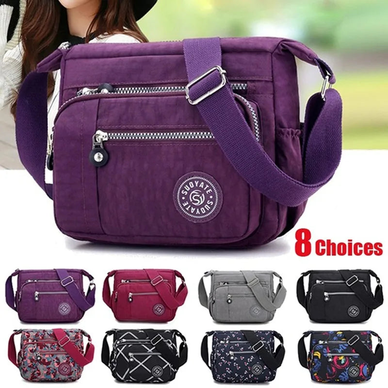 Women Waterproof Shoulder Bag Vintage Crossbody Bag