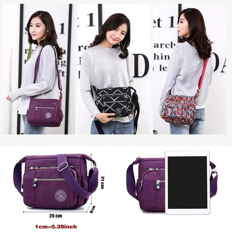 Women Waterproof Shoulder Bag Vintage Crossbody Bag