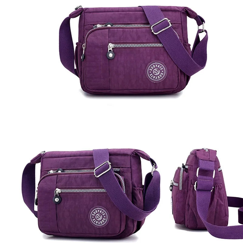Women Waterproof Shoulder Bag Vintage Crossbody Bag