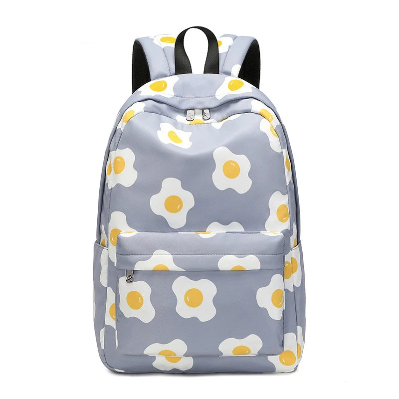 Girls Lightweight Printed Backpack for School and Travel