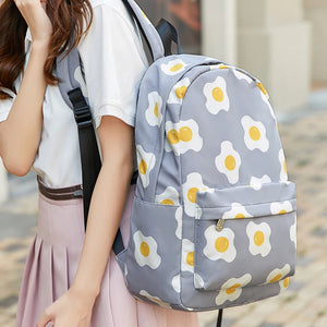 Girls Lightweight Printed Backpack for School and Travel