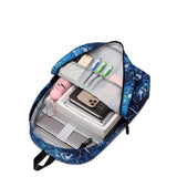 Printed Backpack for Teenage Boys and Girls School Bags Waterproof