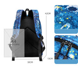 Printed Backpack for Teenage Boys and Girls School Bags Waterproof