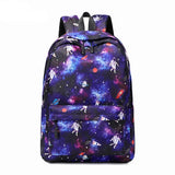 Printed Backpack for Teenage Boys and Girls School Bags Waterproof