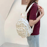 Nylon School Backpack for Girls Teen College Rucksack Pack