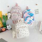 Nylon School Backpack for Girls Teen College Rucksack Pack
