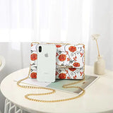 Floral Chain Women's Shoulder Messenger Small Square Casual Bag