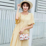 Floral Chain Women's Shoulder Messenger Small Square Casual Bag