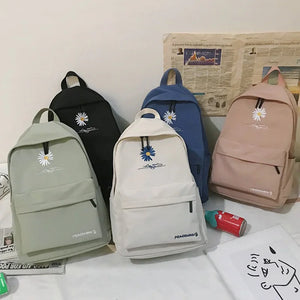 Flower Children School Bags Teenage Girls Waterproof Backpack
