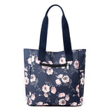 Printed Flower Women Shoulder bags Nylon Large Capacity Totes