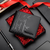 Men's Leather Money Clip Wallet Anti RFID Bifold