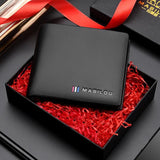 Men's Leather Money Clip Wallet Anti RFID Bifold
