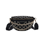 Plaid Pattern Fanny Packs For Women Chain Waist Bag