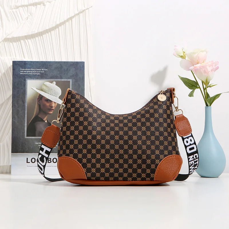 Printed Messenger Bag Ladies Crossbody Handbag Large Capacity