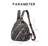 Oxford Cloth Women Backpack Small Chest Pack for Girls Shoulder Bag