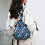 Oxford Cloth Women Backpack Small Chest Pack for Girls Shoulder Bag