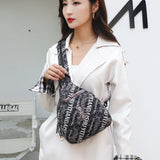 Oxford Cloth Women Backpack Small Chest Pack for Girls Shoulder Bag
