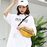 Colorful Waist Bag Women Fanny Pack Girls Bum Bag Travel Kids Cartoon Belt Bag