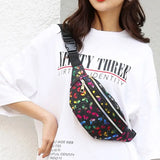 Colorful Women Waist Bag Fanny Pack Travel Bum Bag Phone Pouch Purse