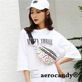Colorful Waist Bag Women Fanny Pack Cartoon Belt Phone Pouch