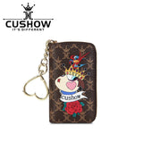 Small Leather Key Case with Key Ring