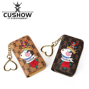 Small Leather Key Case with Key Ring