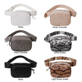 PU Leather Zipper Crossbody Chest Bag for Women
