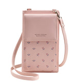 Flower Mini Crossbody Bag Women PU Leather Shoulder Messenger Small Lady Wallet