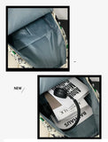 Letters Women Backpack Large Capacity Travel Bag Schoolbag for Teenage Girls