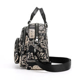Nylon Shoulder Bag For Women Multifunction Crossbody Messenger Purse