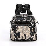Nylon Shoulder Bag For Women Multifunction Crossbody Messenger Purse