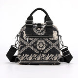 Nylon Shoulder Bag For Women Multifunction Crossbody Messenger Purse