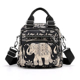 Nylon Shoulder Bag For Women Multifunction Crossbody Messenger Purse
